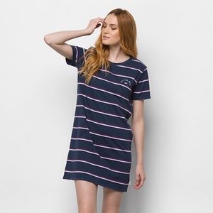 Vans Stripped TShirt Dress - Size L
